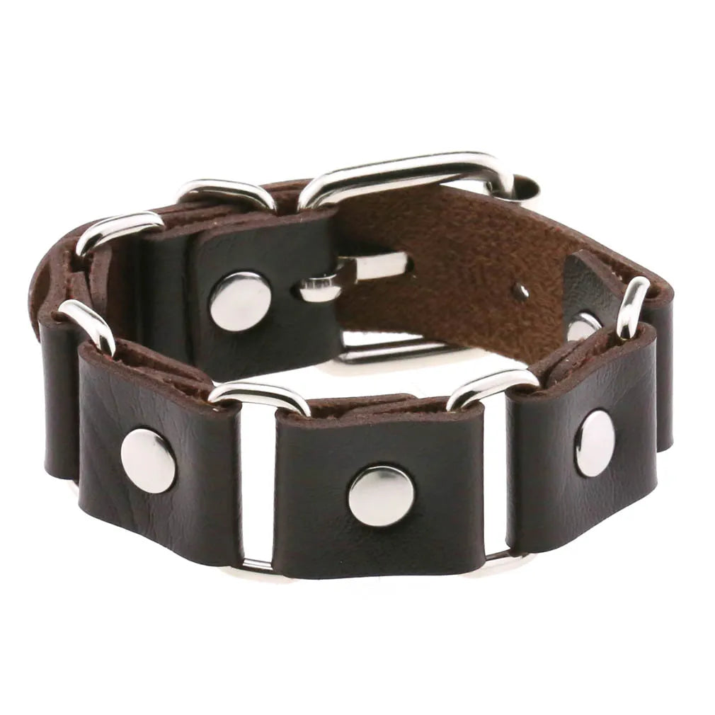 Faux Leather Wristband