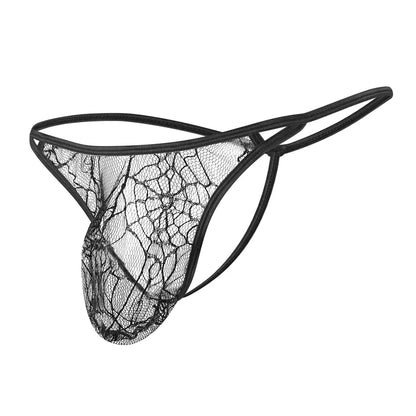Men's Spider Mesh Transparent Thong – Sexy G-String Jockstrap Underwear | S–XL