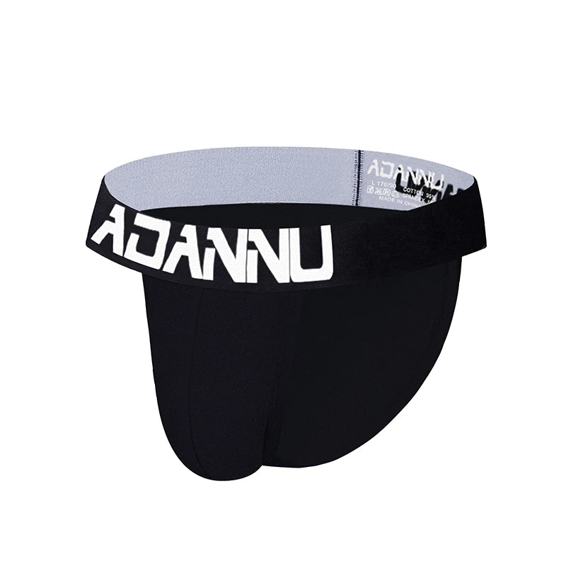 Men's Brief – Black & White | M–2XL | Cotton & Lycra