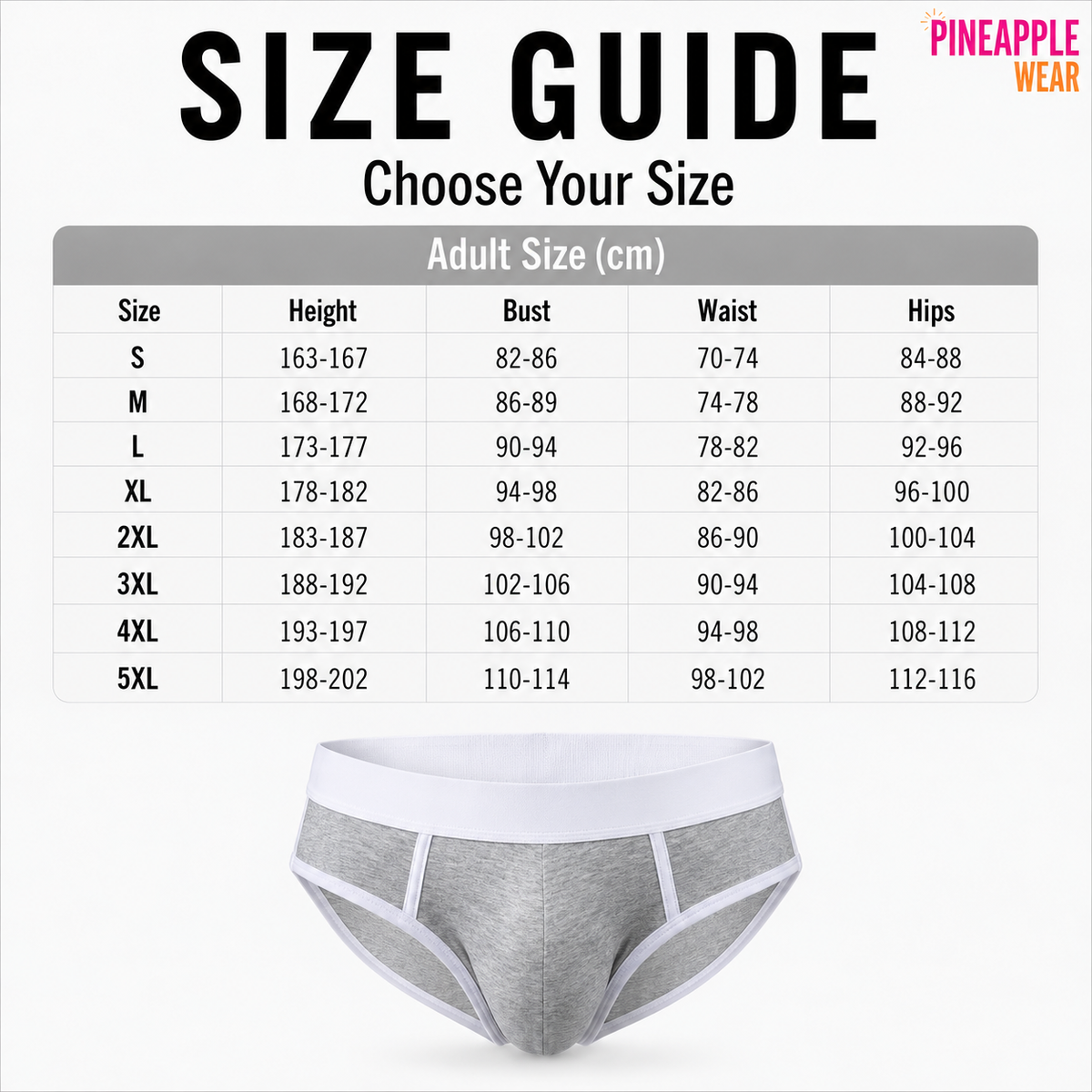 Bigger Man Cotton U-Pouch Briefs – 5 Colours | M–4XL | Cotton