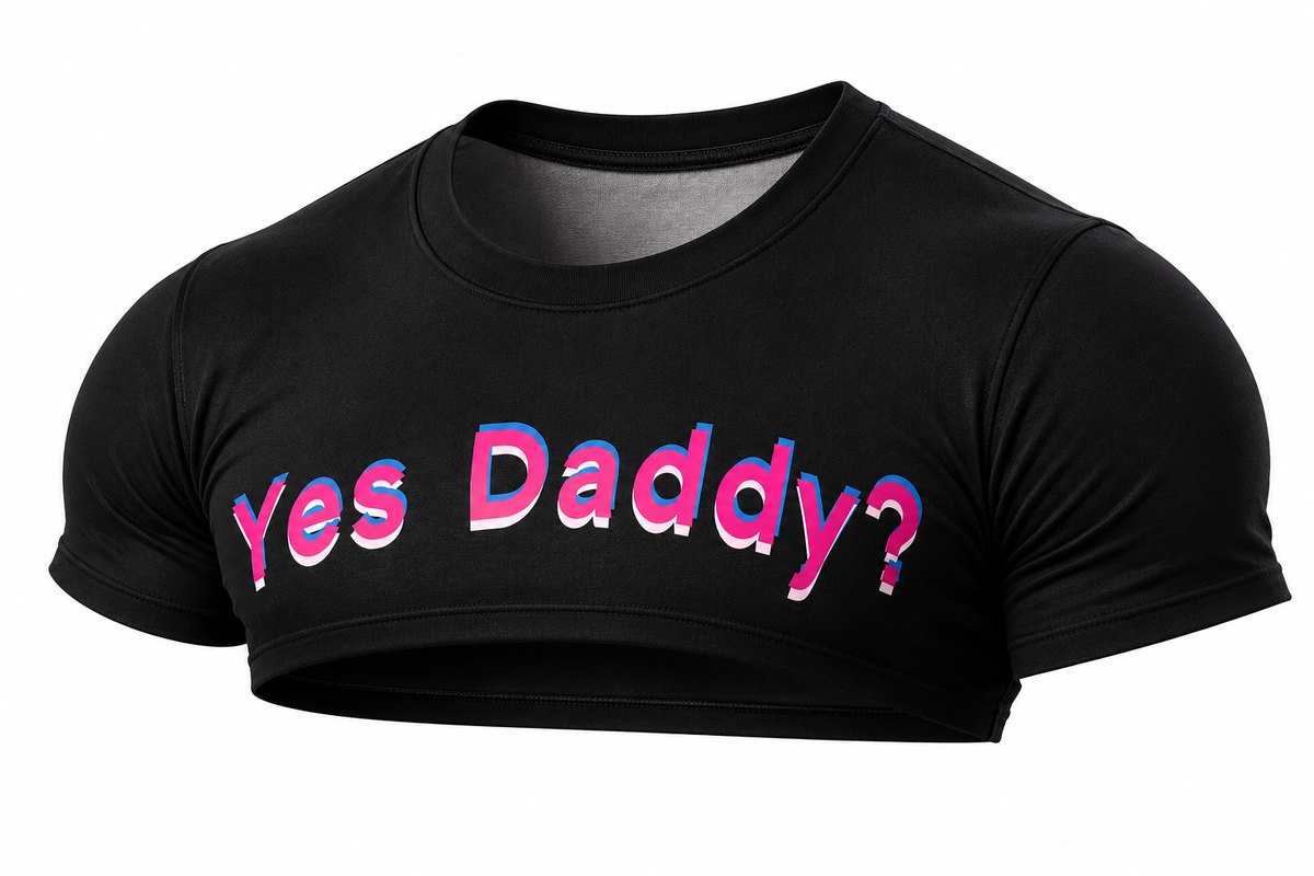 Short-Sleeve Crop Top – Black | One Size | Polyester & Spandex