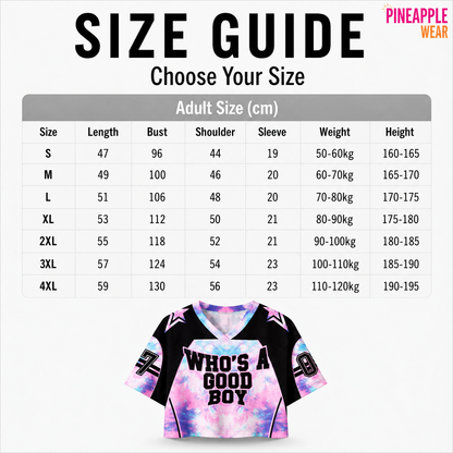 Y2K Mesh Sport Crop Top – Good Boy Print | S–4XL | Polyester