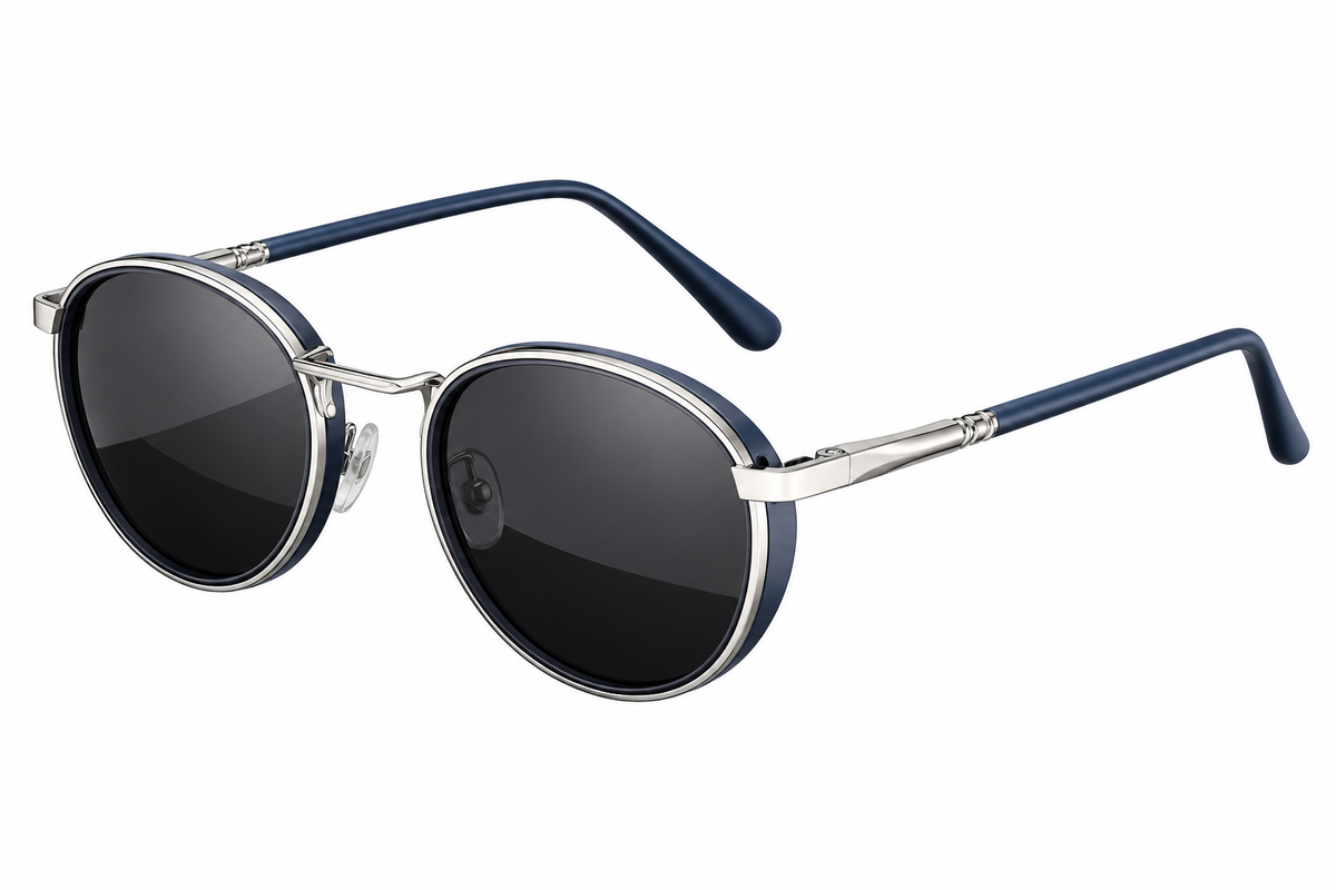 Kingseven Retro Round Sunglasses – 5 Colours | 47 mm Lenses | Alloy & Polycarbonate