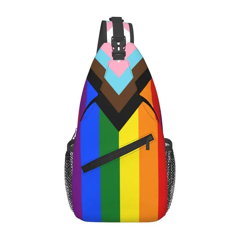 Pride Flag Stripe Sling Bag | Crossbody | Polyester