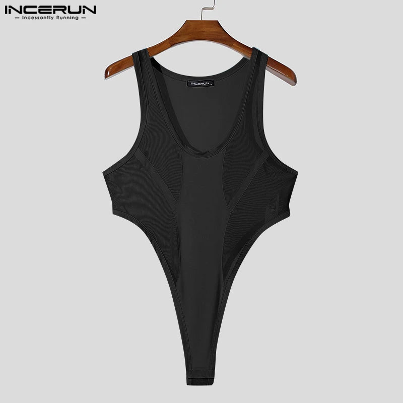 Mesh Bodysuit – Sheer See-Through Sleeveless Bodysuit | S–3XL