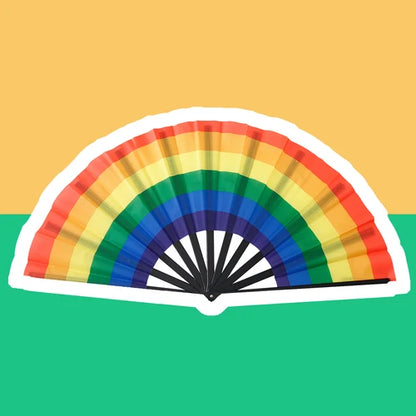 Pride Folding Fan – 7 Flag Designs | Rainbow, Lesbian, Bisexual & More