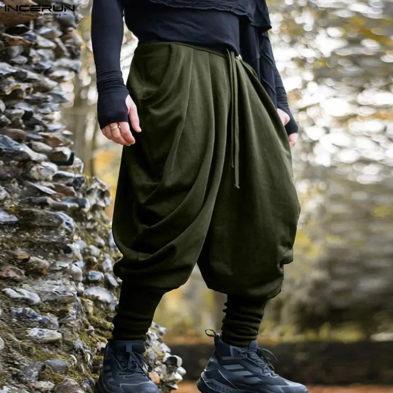 Solid Colour Harem Pants | Drawstring | 3 Colours | S–5XL