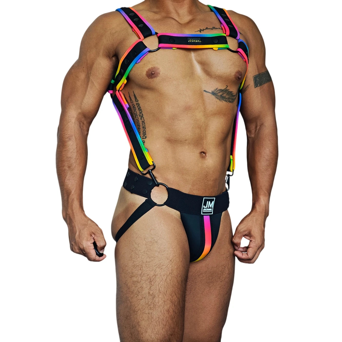 Neoprene Harness & Jockstrap Set – 7 Colour Combos | One Size | DIY Mix & Match