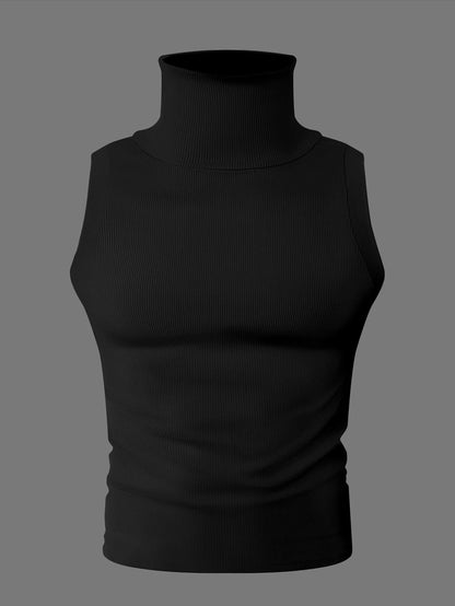 Knit Collar Tank Top