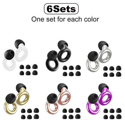 High-Fidelity Ear Plugs – 5 Colours | Reusable | 8 Ear Tips