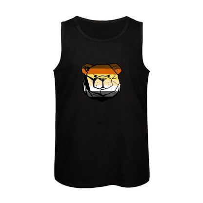 Bear Pride Flag Tank Top – 6 Sizes | 100% Cotton | Black