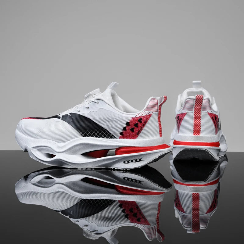 Air Cushion Running Sneaker | Breathable Mesh  | White | EU 35–44