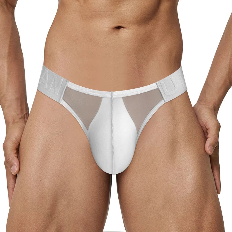 CMENIN Heren Transparante Mesh Slip