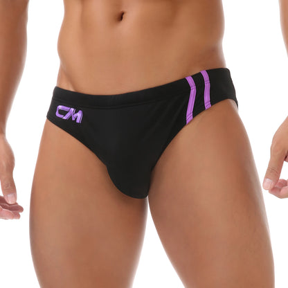 Low-Rise Swim Briefs – 5 Colours | M–3XL | Nylon & Spandex