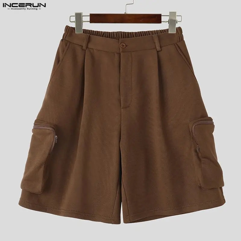 Men's Wide Leg Shorts – Loose Button Fly Casual Summer Streetwear | S–5XL
