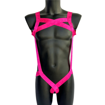 JOCKMAIL Hollow-Out Ring Strap Harness Bodysuit