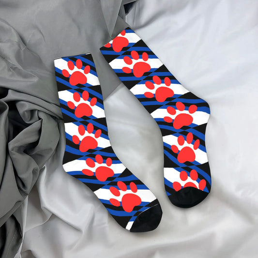 Pride Graphic Crew Socks – Black | One Size | Polyester