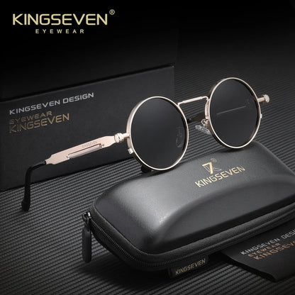 Polarised Round Punk Sunglasses – 10 Colours | One Size | Alloy & TAC