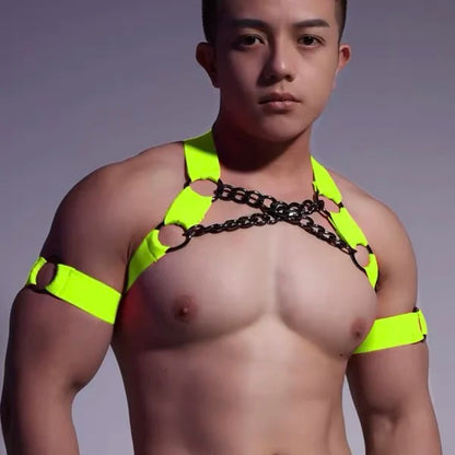 Pineapple-Wear Handcrafted Elastic Chain Harness | 7 Colours | One Size