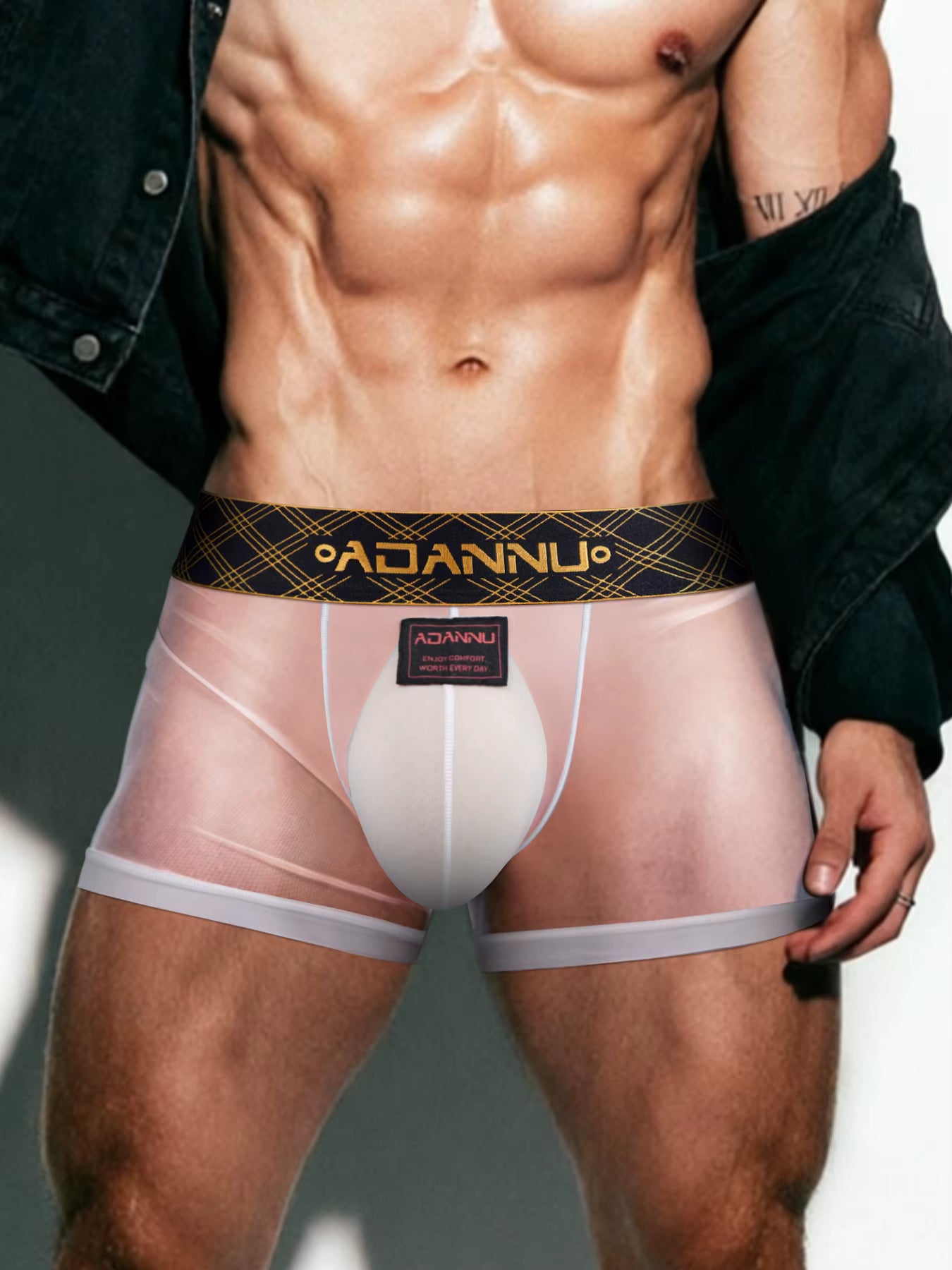 Ultra-Thin Transparent Short – 3 Colours | M–2XL | Nylon & Lycra