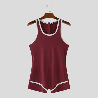 Incerun Bodysuit met Mooie Accenten