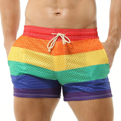 Brave Person Rainbow Mesh Swim Short – Proud Boy | S–XL