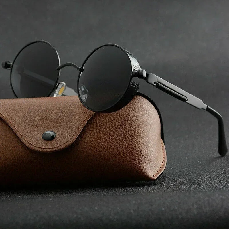 Round Metal Sunglasses – 10 Colours | One Size | Polarized Mirror & UV400