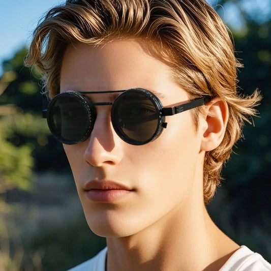 ND2-400 Adjustable Dimming Sunglasses – Black, Silver & Gold | One Size | Polarized & UV400