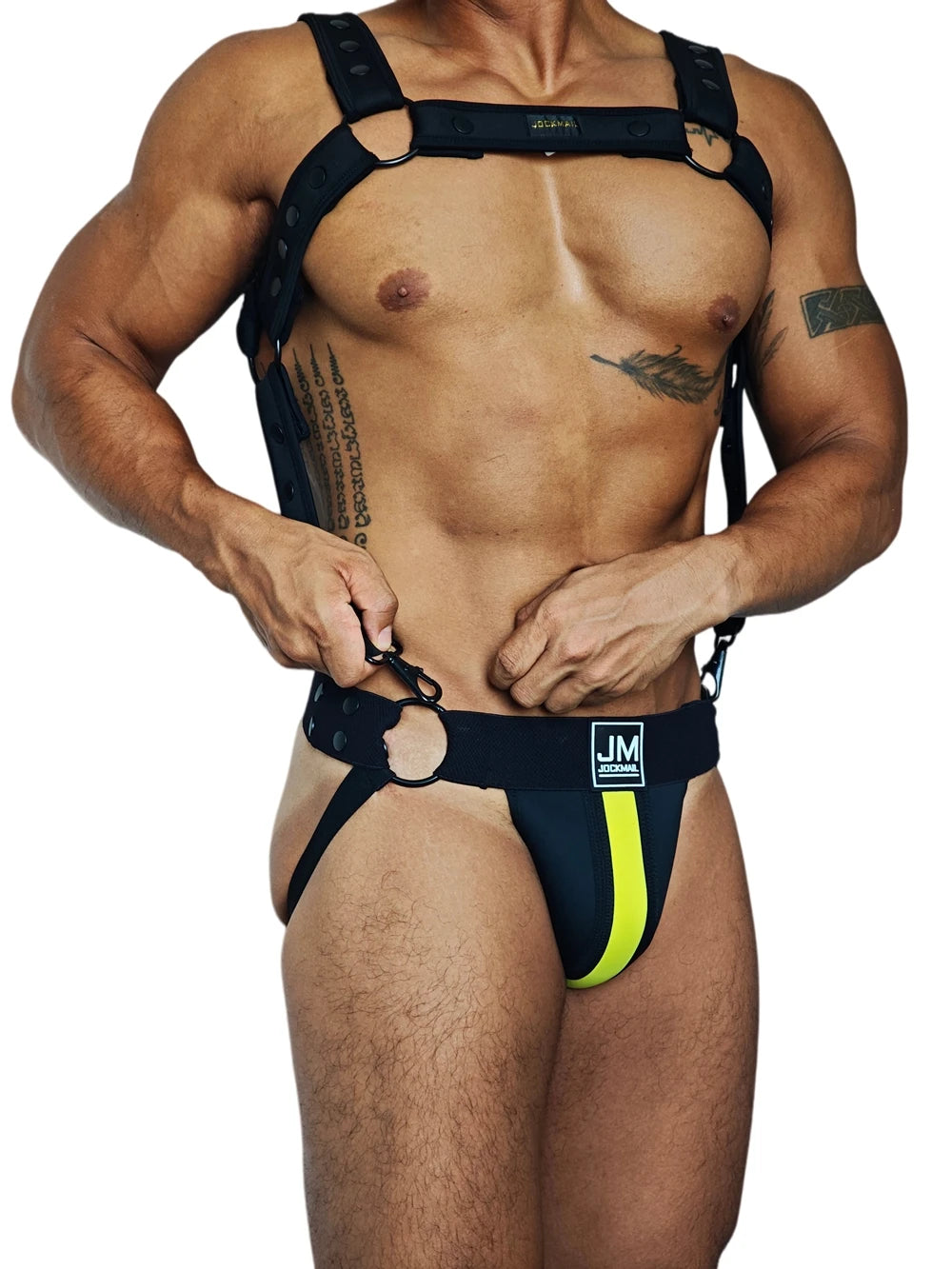Neoprene Harness & Jockstrap Set – 7 Colour Combos | One Size | DIY Mix & Match