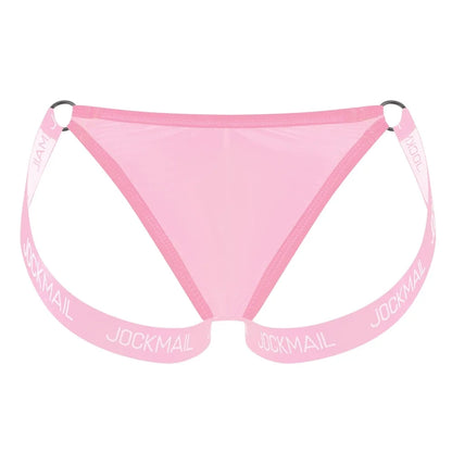 Ice Silk T-Back Jockstrap with Leg Straps – 5 Colours | M–XL | Polyamide & Elastane