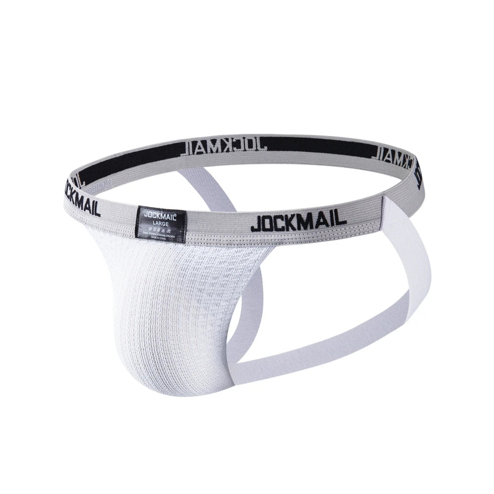 Mesh Jockstrap – Black, White & Rainbow | M–2XL | Nylon & Lycra