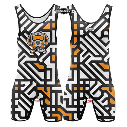 Dogs Play Singlet Bodysuit – 10 Colours | XS–5XL | Polyester