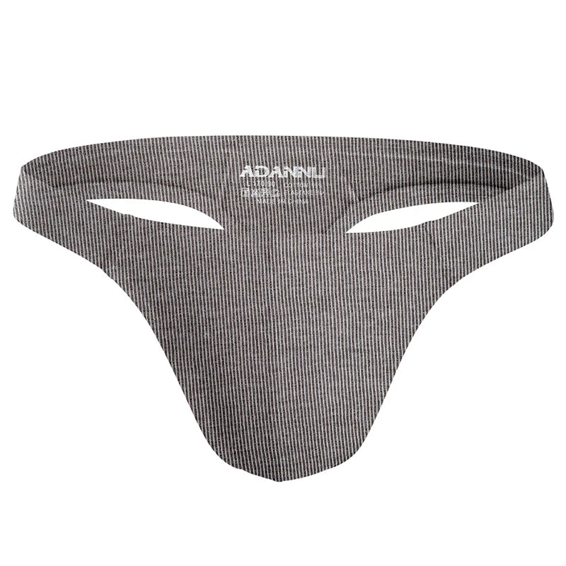 Men's Embossed Jockstrap G-String – Breathable Sexy Underwear with 3D Sculpted Pocket | M–XXL