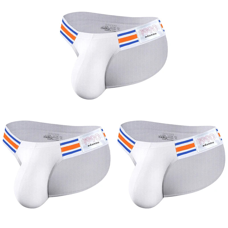 Men's Modal Briefs – Breathable Big V High Fork Sexy Underwear | 1, 2 or 3-Pack | M–XXL