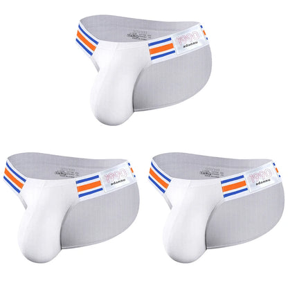 Men's Modal Briefs – Breathable Big V High Fork Sexy Underwear | 1, 2 or 3-Pack | M–XXL