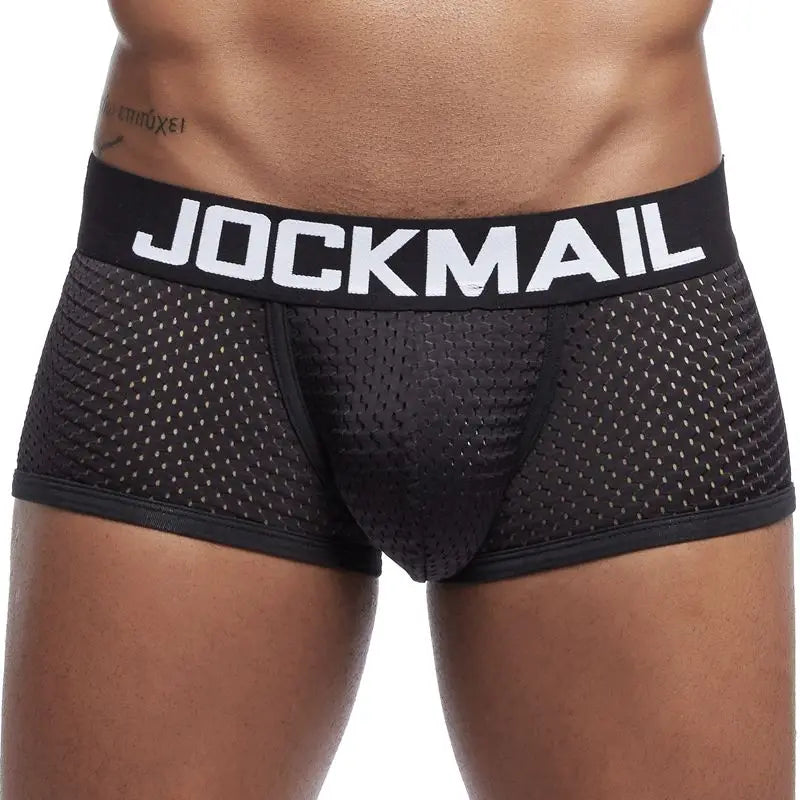 Mesh Boxer Short – Navy, Black & White | M–2XL | Nylon & Lycra