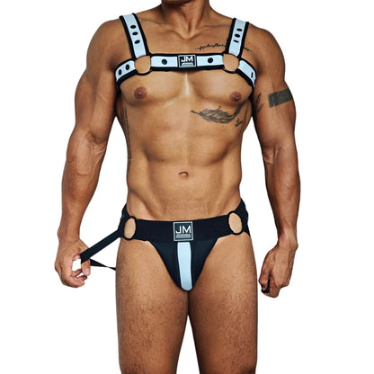 Neoprene Harness & Jockstrap Set – 7 Colours | One Size | Neoprene & Elastane