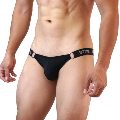 Ice Silk T-Back Jockstrap with Leg Straps – 5 Colours | M–XL | Polyamide & Elastane