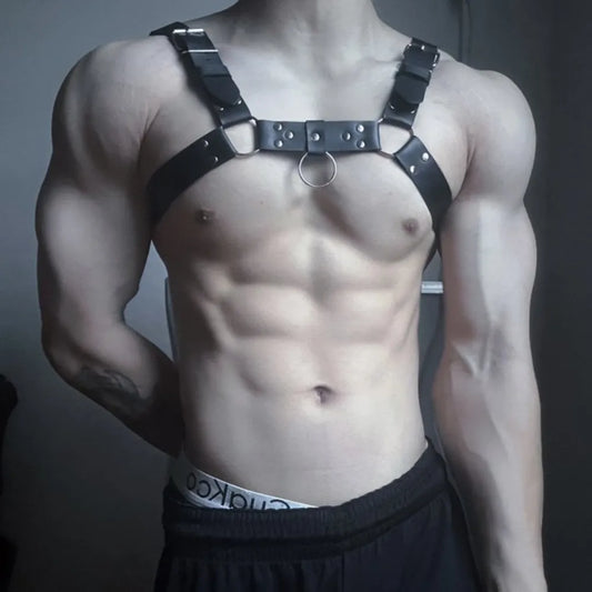 Leather Chest Strap Harness