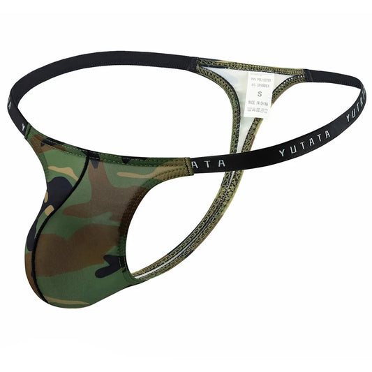 Silksoft Camouflage Thong – Brown, Blue, Green & Army Green | S–XL | 1, 3 & 6-Pack