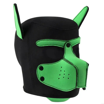 Dog Hood Mask | Full Head | 6 Colours | Cosplay & Fetish