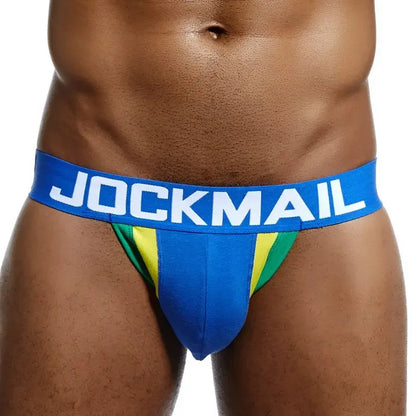 Cotton Jockstrap – Red, Blue, Black & Navy | M–2XL | Cotton & Lycra