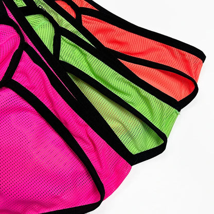 Men's Fluorescent Briefs | Pink, Green & Orange | M–XXL
