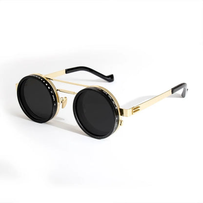 ND2-400 Adjustable Dimming Sunglasses – Black, Silver & Gold | One Size | Polarized & UV400