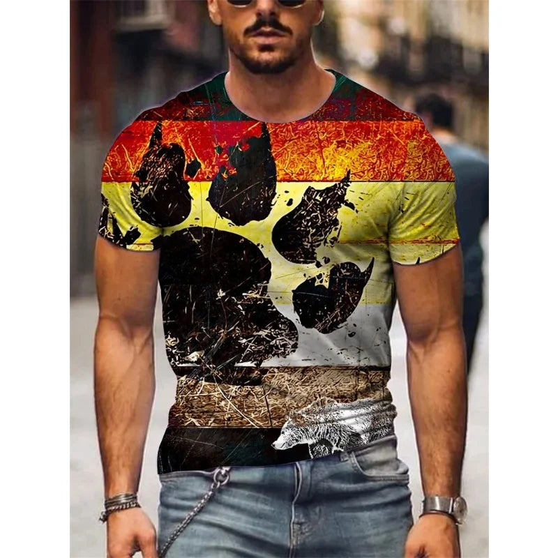 Bear Graphic T-Shirt – 14 Styles | S–6XL | Polyester