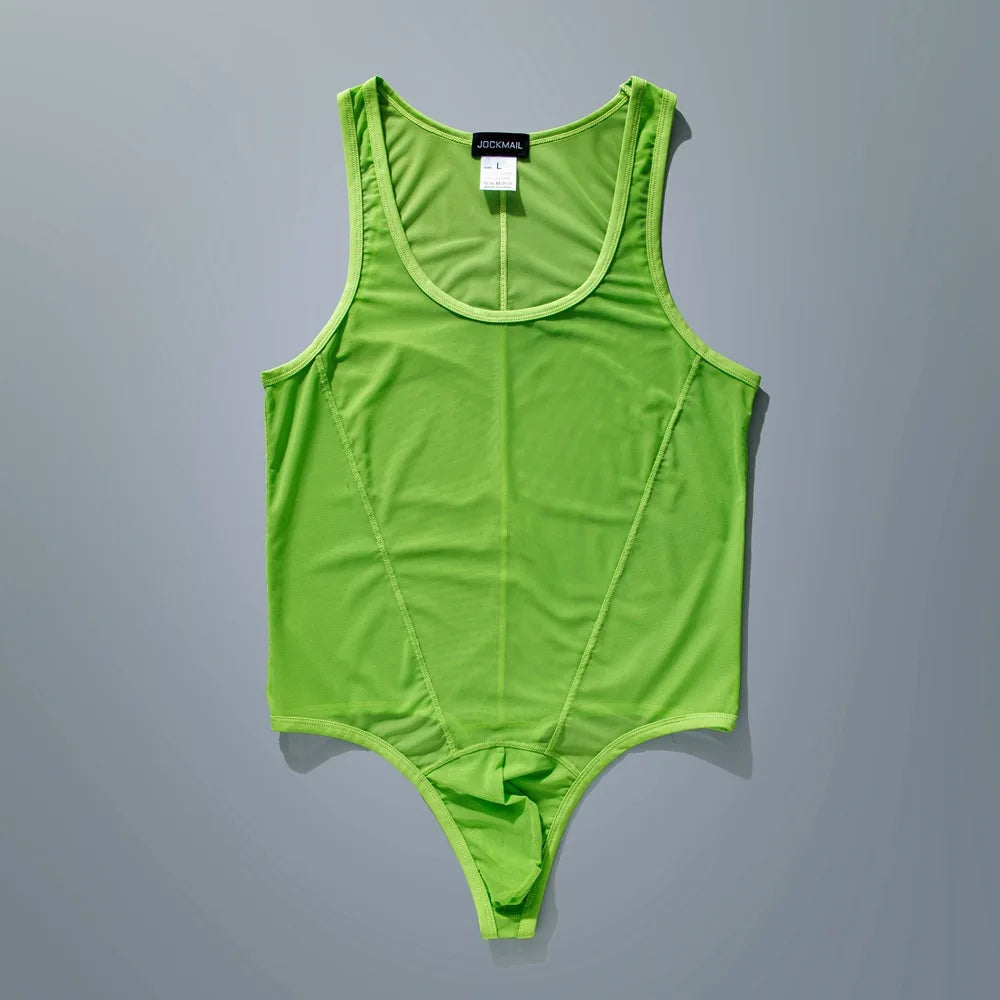 Jockmail Mesh Bodysuit Jockstrap – 6 Colours | M–XL | Nylon & Elastane