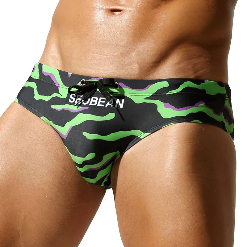 Low-Rise Bikini Swim Brief – 6 Colours | M–2XL | Polyester & Spandex