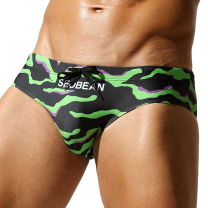 Low-Rise Bikini Swim Brief – 6 Colours | M–2XL | Polyester & Spandex