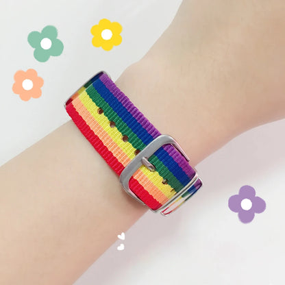 Rainbow Pride Bracelet – Adjustable | Nylon | Unisex