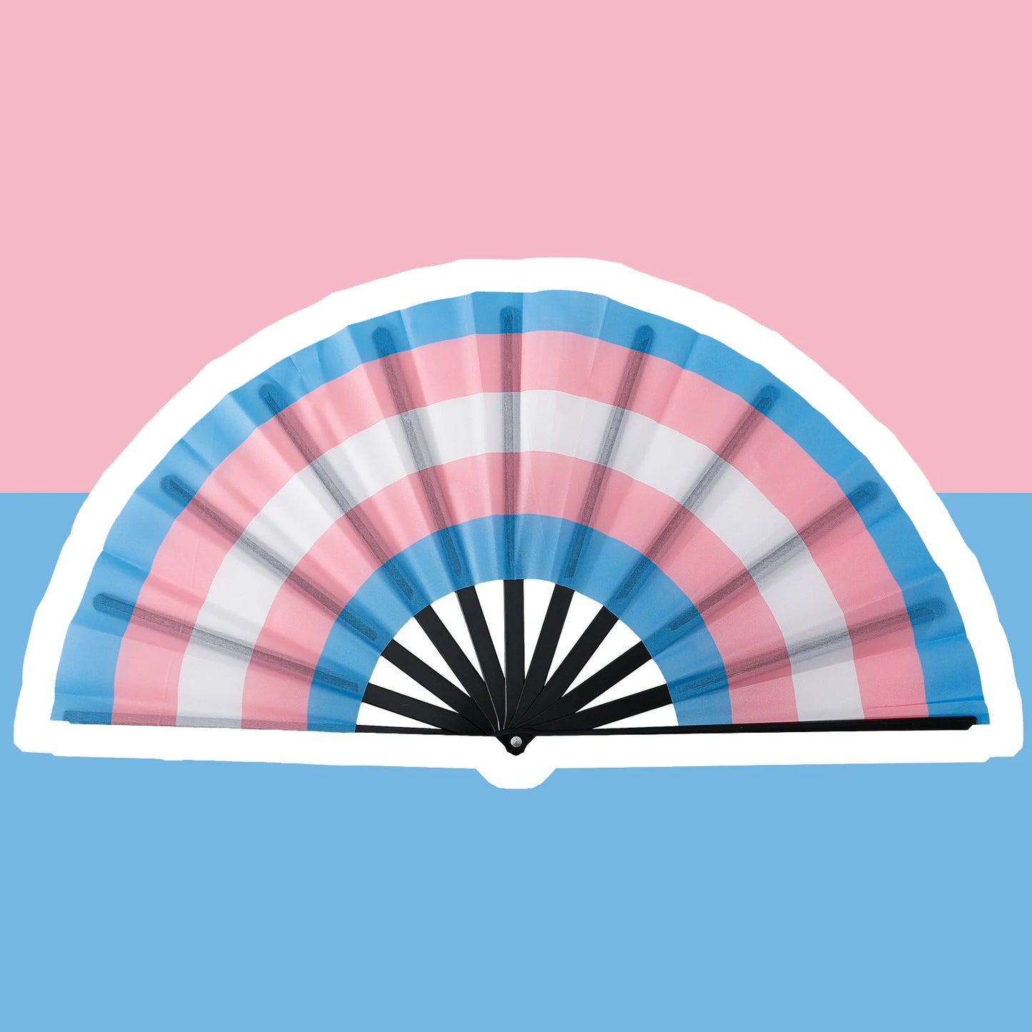 Pride Folding Fan – 7 Flag Designs | Rainbow, Lesbian, Bisexual & More